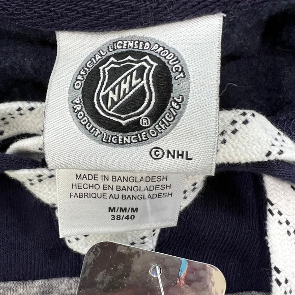 NHL Seattle‎ Kraken Hockey Lace Up Pullover Hoodie Striped Sleeves Medium Logo - Picture 4 of 9